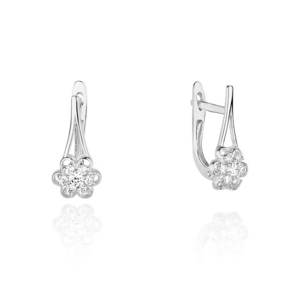 Gold Earrings with 0.31 ct Diamonds