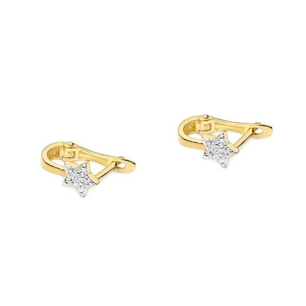 Stardust Earrings in Gold with Diamonds